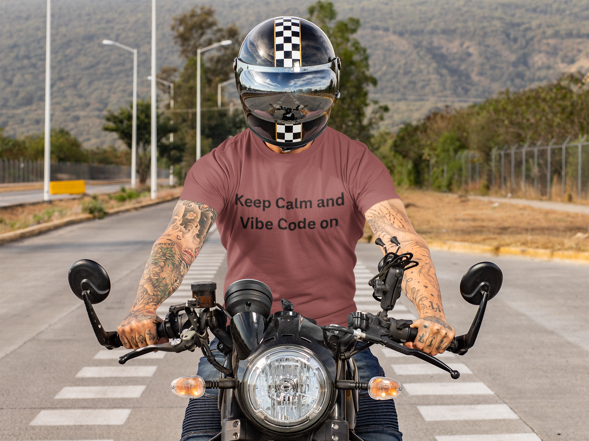 Stay cool, code smooth, and let the vibes compile. The perfect tee for calm minds and creative devs.