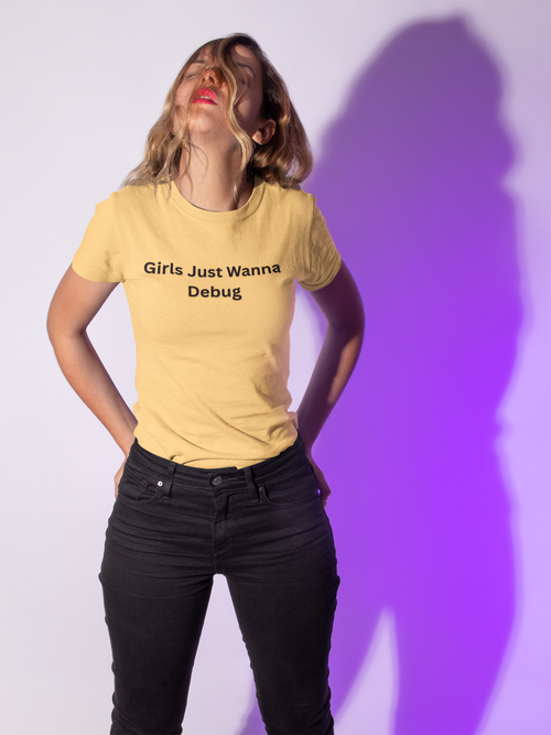 Because breaking bugs is better than breaking hearts. This tee celebrates the women who code, create, and conquer one error at a time. Bold, clever, and unapologetically brilliant.