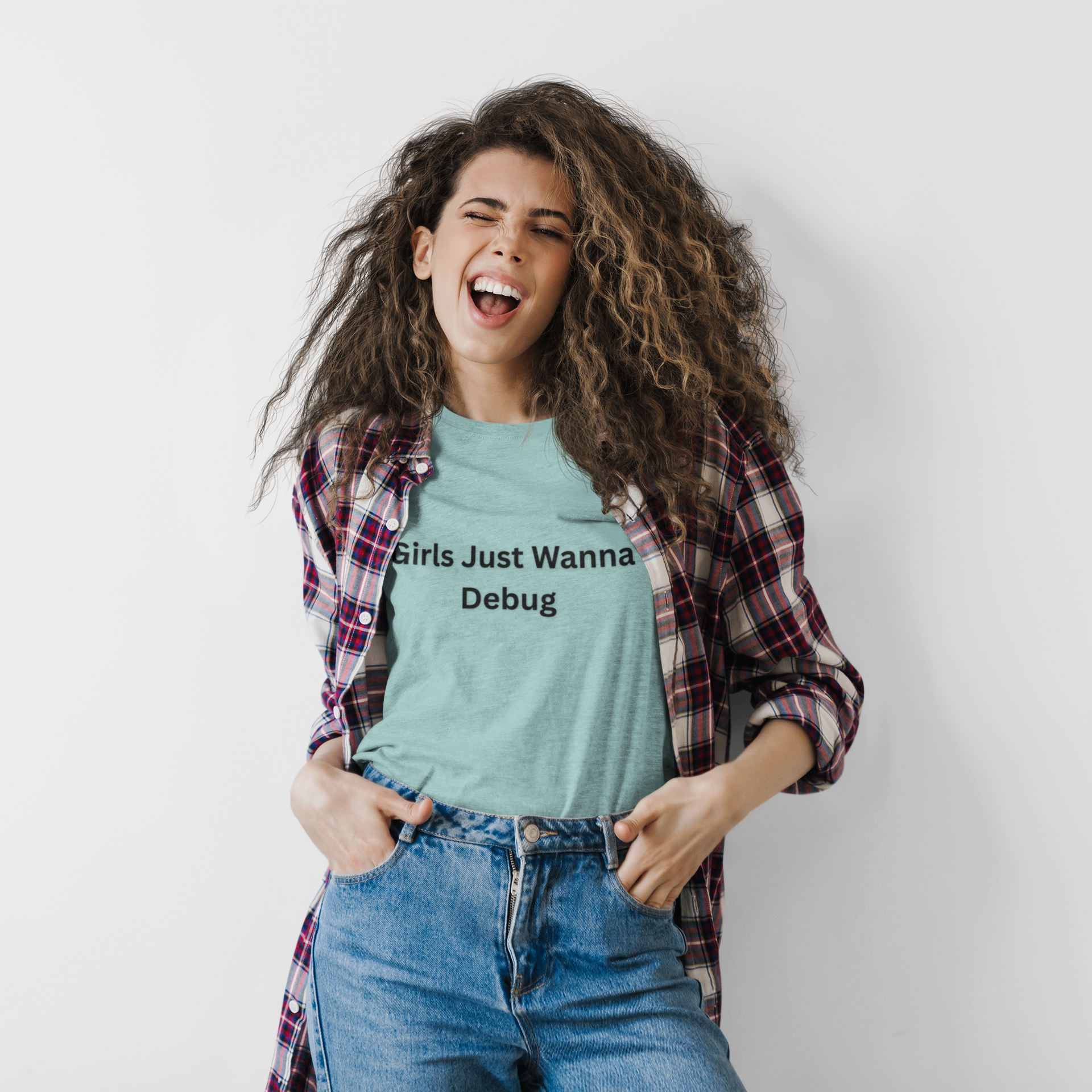 Because breaking bugs is better than breaking hearts. This tee celebrates the women who code, create, and conquer one error at a time. Bold, clever, and unapologetically brilliant.