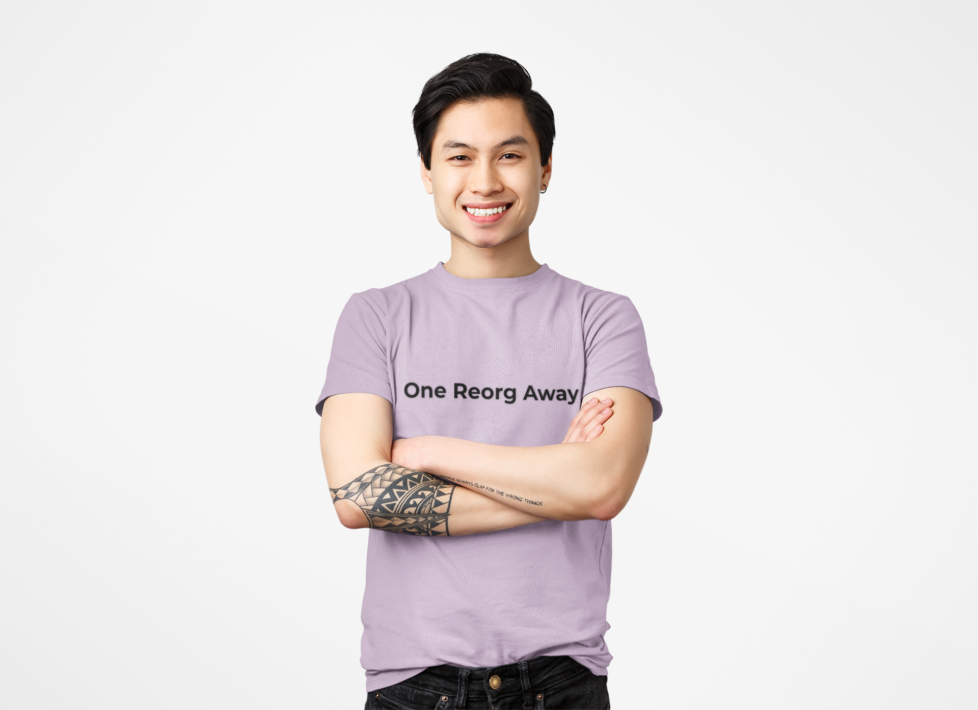 For anyone living sprint to sprint in corporate chaos. This tee captures the reality of modern work life, where stability feels temporary and you’re always just one reorg away from a new org chart.