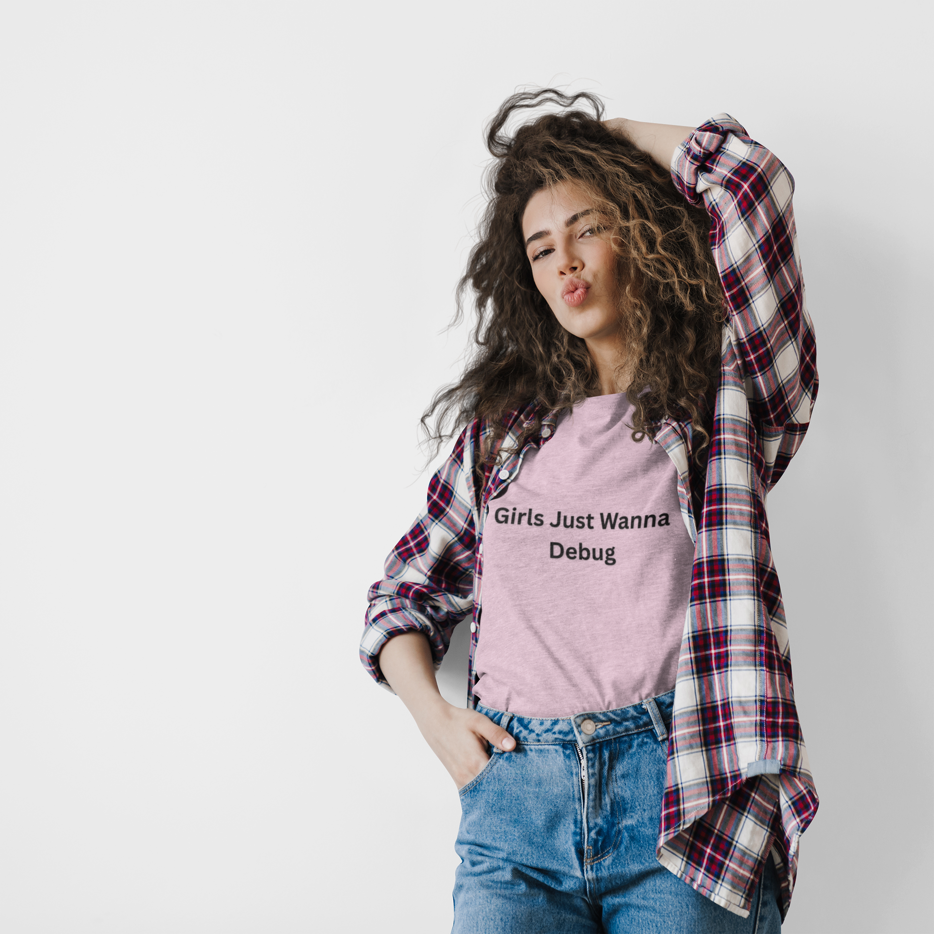 Girls Just Wanna Debug Tee - Because breaking bugs is better than breaking hearts.