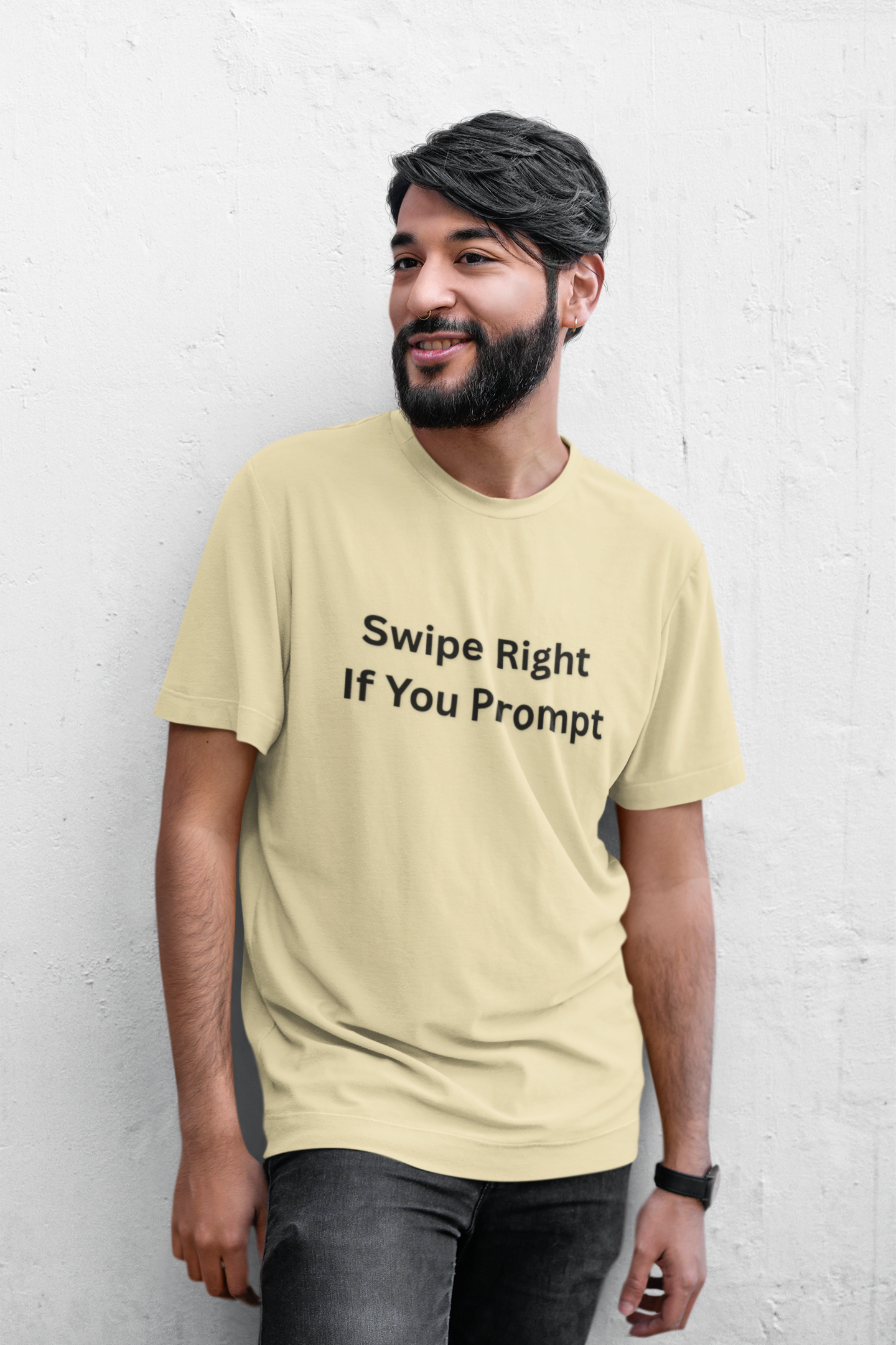 Swipe Right If You Prompt Tee - Because the best connections start with the right prompt.